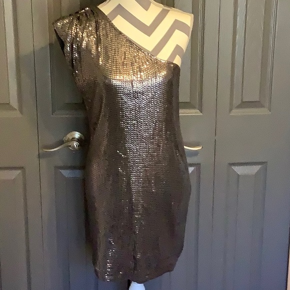 MICHAEL Michael Kors Asymmetrical Sequin Dress - Picture 1 of 4